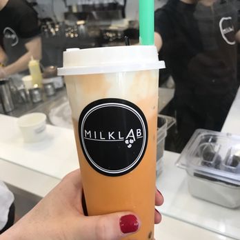 Milk Lab - Cary - Thai iced tea with milk cap and boba - Ice Cream & Frozen Yogurt Near Me - Cary, North Carolina Milk Lab - Cary - Thai iced tea with milk cap and boba - Ice Cream & Frozen Yogurt Near Me - Cary, North Carolina