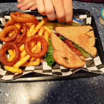 Space Age Restaurant and Bar - BLT on wheat with half and half fries and onion rings - Breakfast & Brunch Near Me - Gila Bend, Arizona