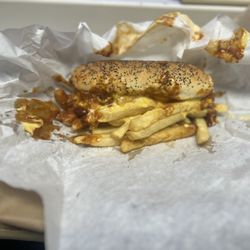 Chili Cheese Dog and Fries