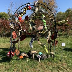 Art In the Orchard - Mushrooms and caterpillars