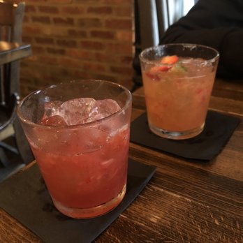 Branch and Barrel - Berry bourbon drink and house margarita - Cocktail Bars Near Me - Alpharetta, Georgia