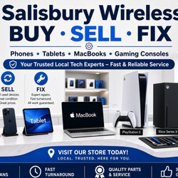 Salisbury Wireless - Buy Sell & Fix Phones, Gaming systems, iPads and Laptops