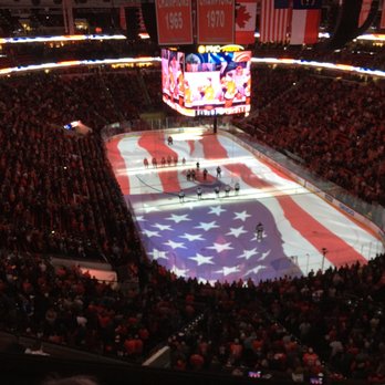 PNC Arena - National Anthem with projected flag - Stadiums & Arenas Near Me - Raleigh, North Carolina PNC Arena - National Anthem with projected flag - Stadiums & Arenas Near Me - Raleigh, North Carolina