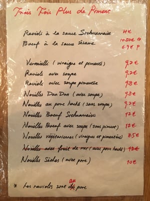 Menu photo 8 Trois Fois Plus de Piment Paris, 75 Menu photo 8 Trois Fois Plus de Piment Paris, 75