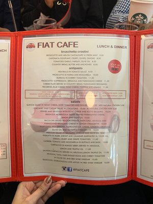 Menu photo 5 Fiat Cafe New York, NY Menu photo 5 Fiat Cafe New York, NY