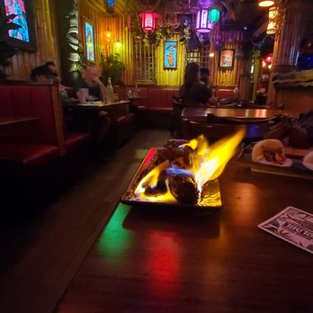 Tiki Tom’s - Pagan wings (flaming tableside finish) - Tiki Bars Near Me - Walnut Creek, California Tiki Tom’s - Pagan wings (flaming tableside finish) - Tiki Bars Near Me - Walnut Creek, California