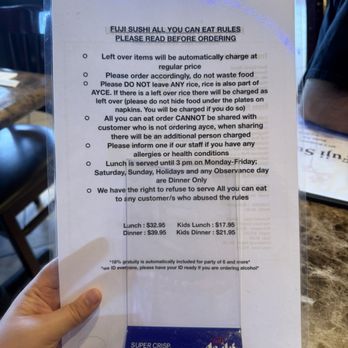 Fuji Roll & Sushi - AYCE Rules and pricing - Japanese Near Me - Rialto, California Fuji Roll & Sushi - AYCE Rules and pricing - Japanese Near Me - Rialto, California