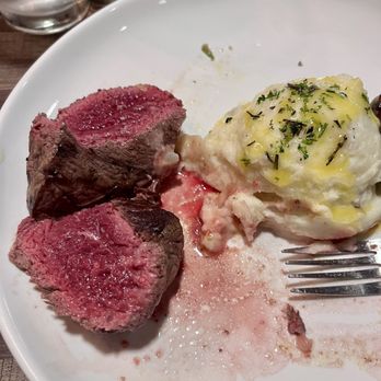 Cyrus Steakhouse Tulsa - The filet, ordered medium rare. What came out is 'move it over a fire and serve it to me bloody and mooing'. I might become Vegan. - Steakhouses Near Me - Tulsa, Oklahoma Cyrus Steakhouse Tulsa - The filet, ordered medium rare. What came out is 'move it over a fire and serve it to me bloody and mooing'. I might become Vegan. - Steakhouses Near Me - Tulsa, Oklahoma