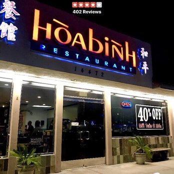 Hoa Binh Restaurant - Vietnamese Near Me - Garden Grove, California
