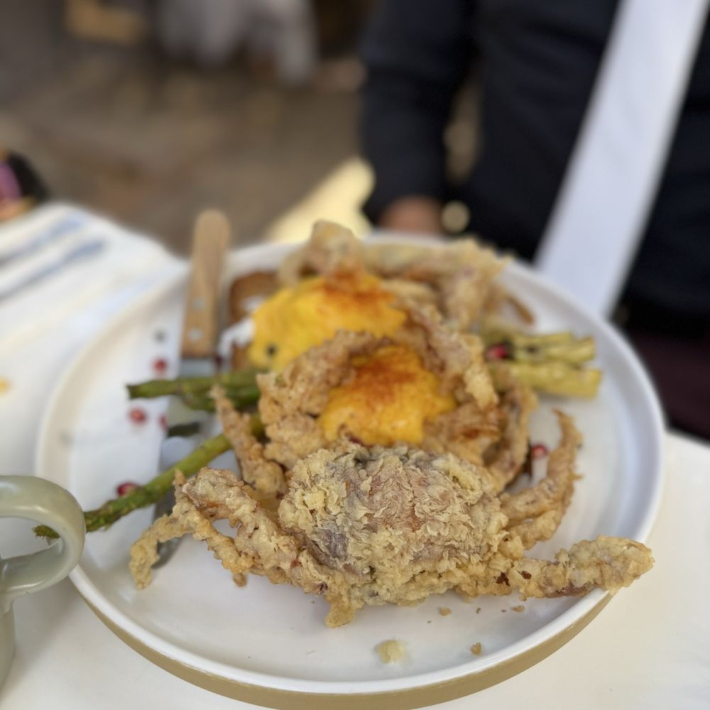 Soft shell crab Benedict Soft shell crab Benedict