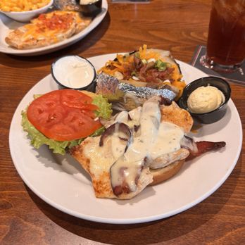 No 9 Grill - Chicken Bacon Ranch Sandwich and Loaded Baked Potato - American Near Me - Cambridge City, Indiana