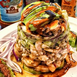Amazing, fresh, delicious. 10 massive and overflowing Tostadas were produced from this Tower.
