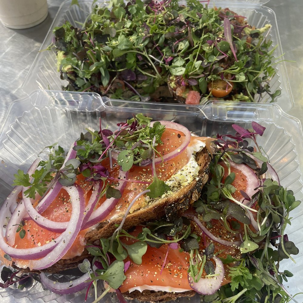 Lighthouse Coffee - Salmon lox toast - SO GOOD - Coffee & Tea Near Me - Santa Barbara, California
