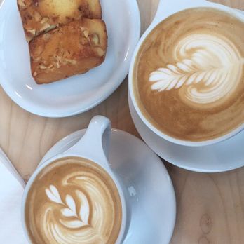 Olympia Coffee - Lattes and almond cake - Coffee Roasteries Near Me - Olympia, Washington Olympia Coffee - Lattes and almond cake - Coffee Roasteries Near Me - Olympia, Washington