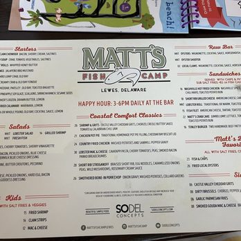 Matt's Fish Camp Lewes - Menu - Seafood Near Me - Lewes, Delaware Matt's Fish Camp Lewes - Menu - Seafood Near Me - Lewes, Delaware