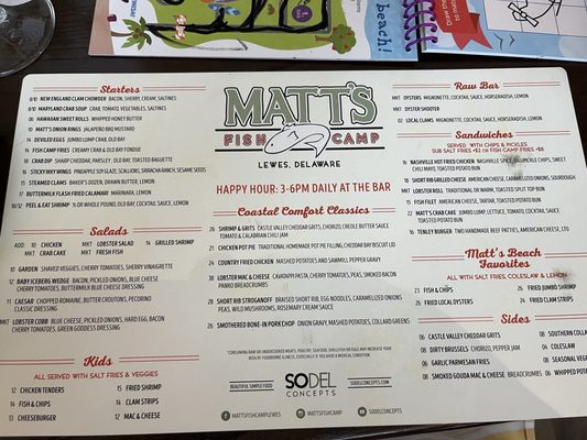 Menu photo 2 Matt's Fish Camp Lewes Lewes, DE Menu photo 2 Matt's Fish Camp Lewes Lewes, DE