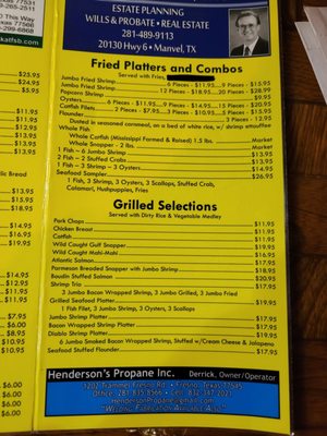 Menu photo 6 Manvel Seafood & Grill Manvel, TX Menu photo 6 Manvel Seafood & Grill Manvel, TX