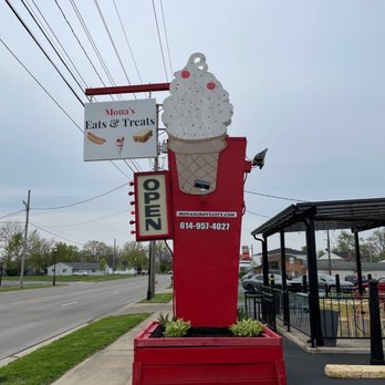 Mona's Eats N Treats - a giant ice cream cone - Ice Cream & Frozen Yogurt Near Me - Grove City, Ohio Mona's Eats N Treats - a giant ice cream cone - Ice Cream & Frozen Yogurt Near Me - Grove City, Ohio