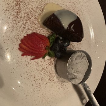 Wabi Sabi - Dessert was a chocolate lava cake with sesame ice cream - Japanese Near Me - Bloomfield, New Jersey
