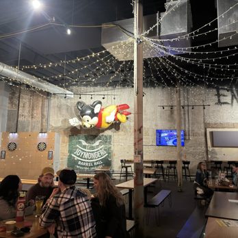 Joymongers Barrel Hall - Communal tables - Brewpubs Near Me - Winston-Salem, North Carolina
