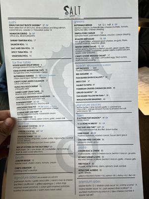 Menu photo 4 Salt At Geist Fishers, IN