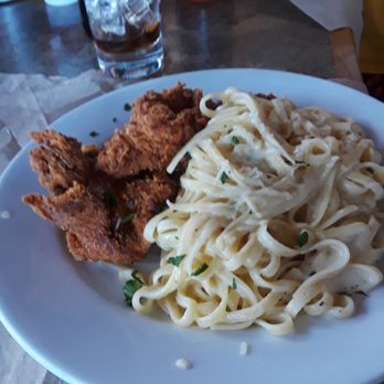 Assemble - Chicken strips with fettuccine alfredo - New American Near Me - Richmond, California Assemble - Chicken strips with fettuccine alfredo - New American Near Me - Richmond, California