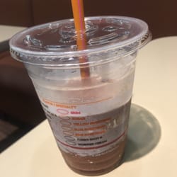 Dunkin' - I've only taken one drink! One regular size drink. That's how empty it was served. Let me add, it wasn't even good.