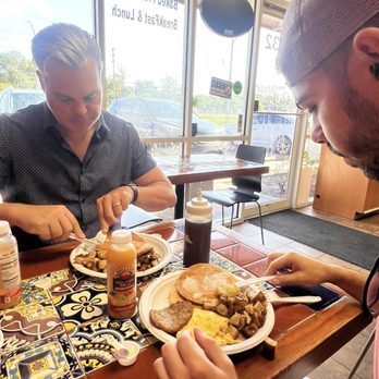 Bagelicious and More - Pancake Combo - Breakfast & Brunch Near Me - Wesley Chapel, Florida Bagelicious and More - Pancake Combo - Breakfast & Brunch Near Me - Wesley Chapel, Florida