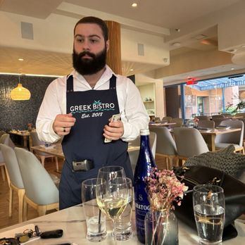 Greek Bistro - Our Amazing waiter Art. - Greek Near Me - Glendale, California