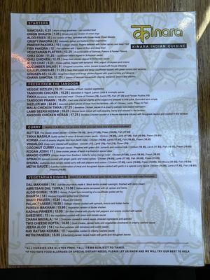 Menu photo 2 Kinara Indian Cuisine Vancouver, BC Menu photo 2 Kinara Indian Cuisine Vancouver, BC