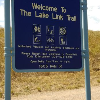 Lake Link Trail - Trail signage - Mountain Biking Near Me - Broomfield, Colorado