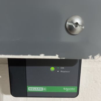 Good Vibrations Electric - New whole house surge protector added to electrical panel. - Electricians Near Me Good Vibrations Electric - New whole house surge protector added to electrical panel. - Electricians Near Me