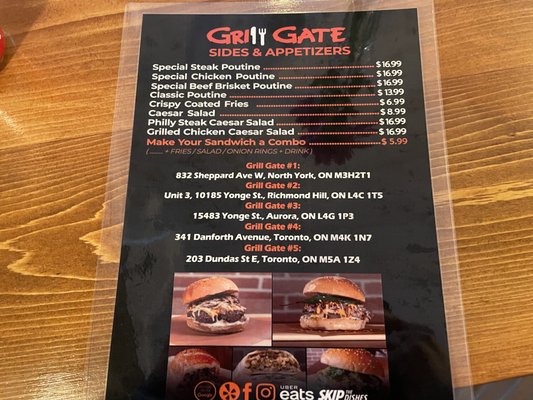 Menu photo 1 Grill Gate Toronto, ON Menu photo 1 Grill Gate Toronto, ON