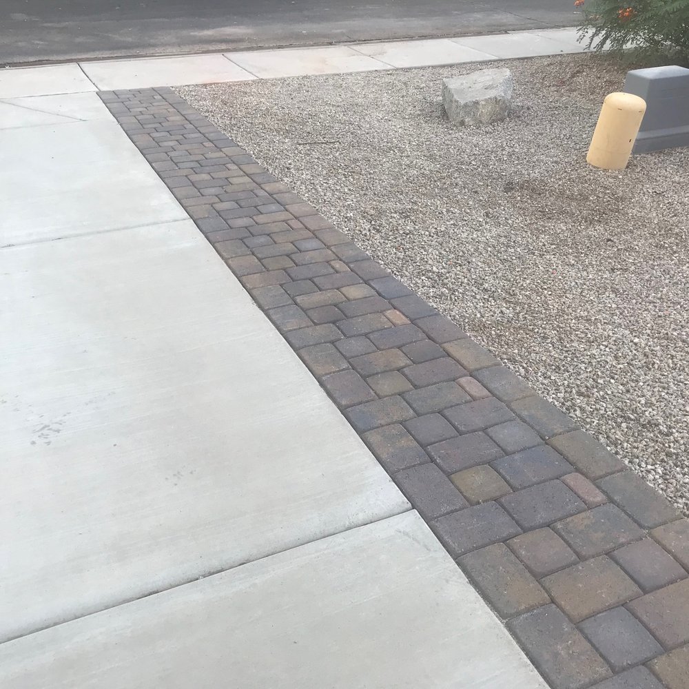Legacy Green Solutions - Extended the driveway to  keep people from ending up in the grass when they exit the car. - Landscaping Near Me - Mesa, Arizona