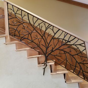 Catskill Ironwork - custom hand made tree rails featuring roots that stun with realism! - Metal Fabricators Near Me - Catskill, New York