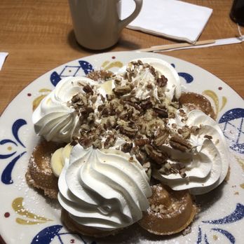 Stacks On Route 66 - Banana walnut waffles and coffee - American Near Me - Glendora, California Stacks On Route 66 - Banana walnut waffles and coffee - American Near Me - Glendora, California