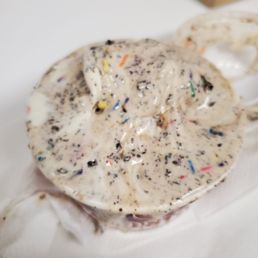a doughnut with sprinkles a doughnut with sprinkles