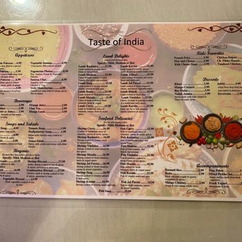 Taste Of India - Menu - Indian Near Me - Denver, Colorado Taste Of India - Menu - Indian Near Me - Denver, Colorado