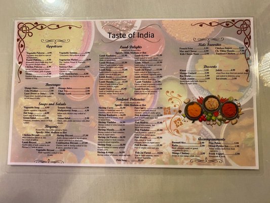 Menu photo 1 Taste Of India Denver, CO Menu photo 1 Taste Of India Denver, CO
