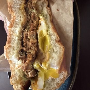 EggBred - Chorizo, egg, and cheese breakfast sandwich - Breakfast & Brunch Near Me - Clovis, California EggBred - Chorizo, egg, and cheese breakfast sandwich - Breakfast & Brunch Near Me - Clovis, California