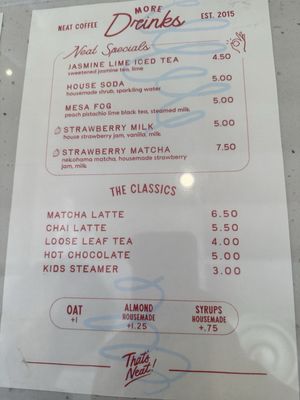 Menu photo 8 Neat Coffee Costa Mesa, CA Menu photo 8 Neat Coffee Costa Mesa, CA