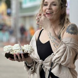 My beautiful wife with a Campfire Sundae My beautiful wife with a Campfire Sundae