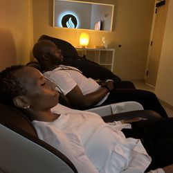 HaloHeat Sauna Studios - Unwind after your sauna session in the HaloHeat Cooling Lounge & let the stress melt away