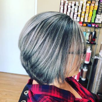Silver Hair Silver Highlights Best Hair Salon Irvine Best