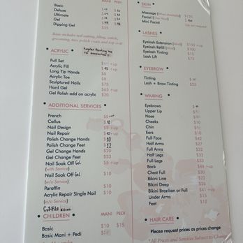 Anaïs Nails & Spa - Pricing - Waxing Near Me - Aventura, Florida Anaïs Nails & Spa - Pricing - Waxing Near Me - Aventura, Florida