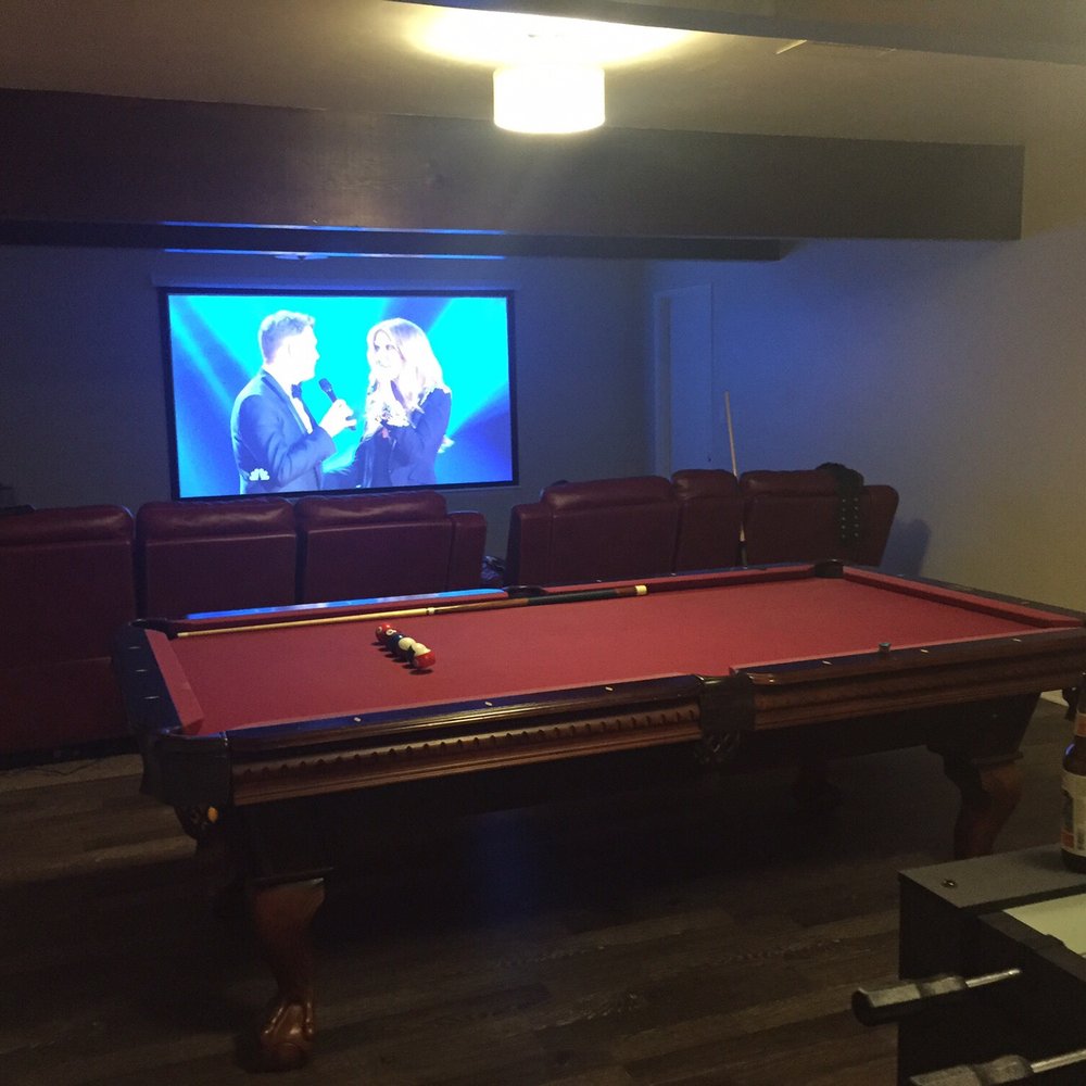 Billiard TEK - Our pool table after he set it up in our home - Pool & Billiards Near Me