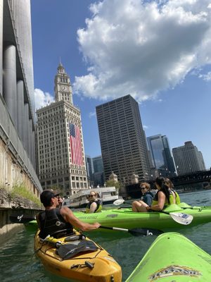 Urban Kayaks on the Chicago River by null