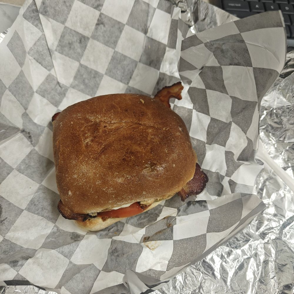 Angelo’s Sandwich Stop - "Inlaw" with bacon added - Food Trucks Near Me Angelo’s Sandwich Stop - "Inlaw" with bacon added - Food Trucks Near Me