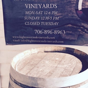 Hightower Creek Vineyards - The hours - Wine Tasting Room Near Me - Hiawassee, Georgia