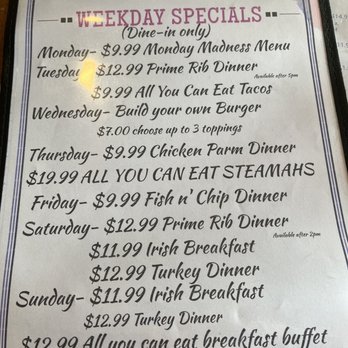 Funky Murphy's - Weekday Specials - New American Near Me - Worcester, Massachusetts Funky Murphy's - Weekday Specials - New American Near Me - Worcester, Massachusetts